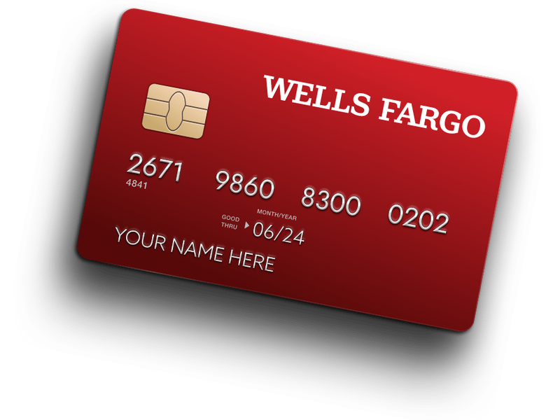 A Wells Fargo credit card